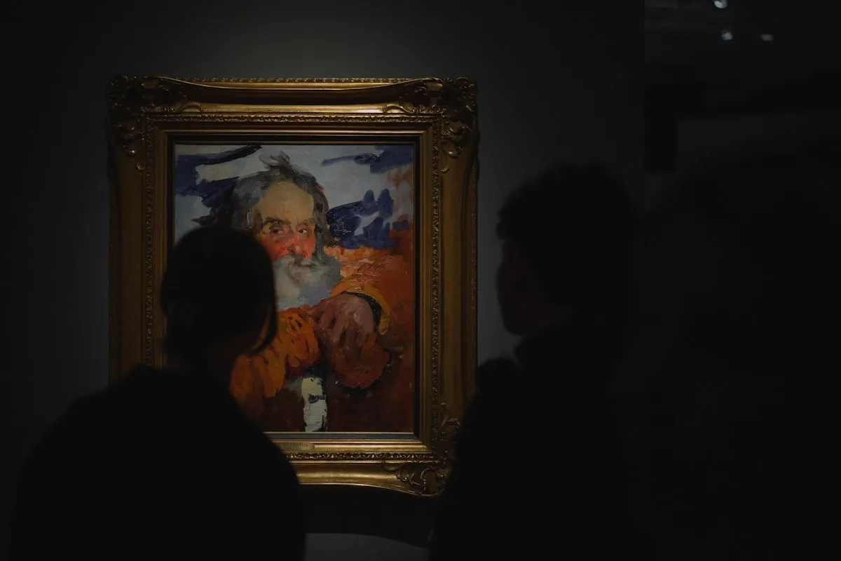 Valuable artworks displayed in a secure gallery setting with proper documentation
